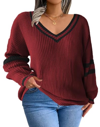 トップス PERVERZE CONP 23AW Voetex Slim Sweater M Plus Size Pullover Tops Women Loose Color Block Sweater